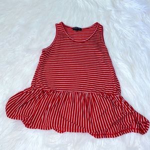 red striped tank top